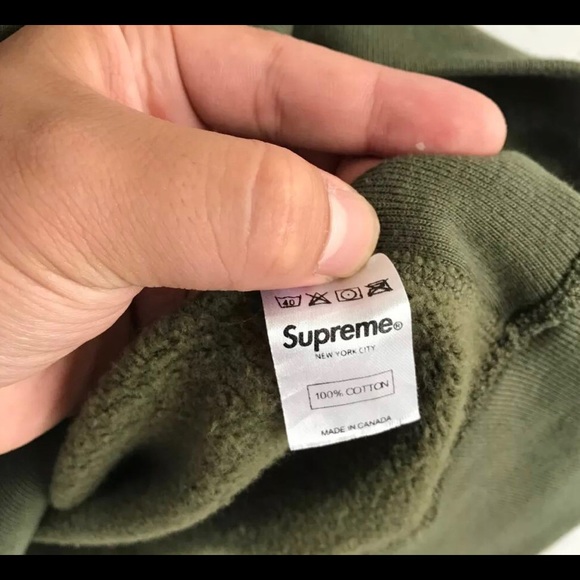Supreme Box Logo Hoodie  - Dark Olive; FW11 - Picture 6 of 6